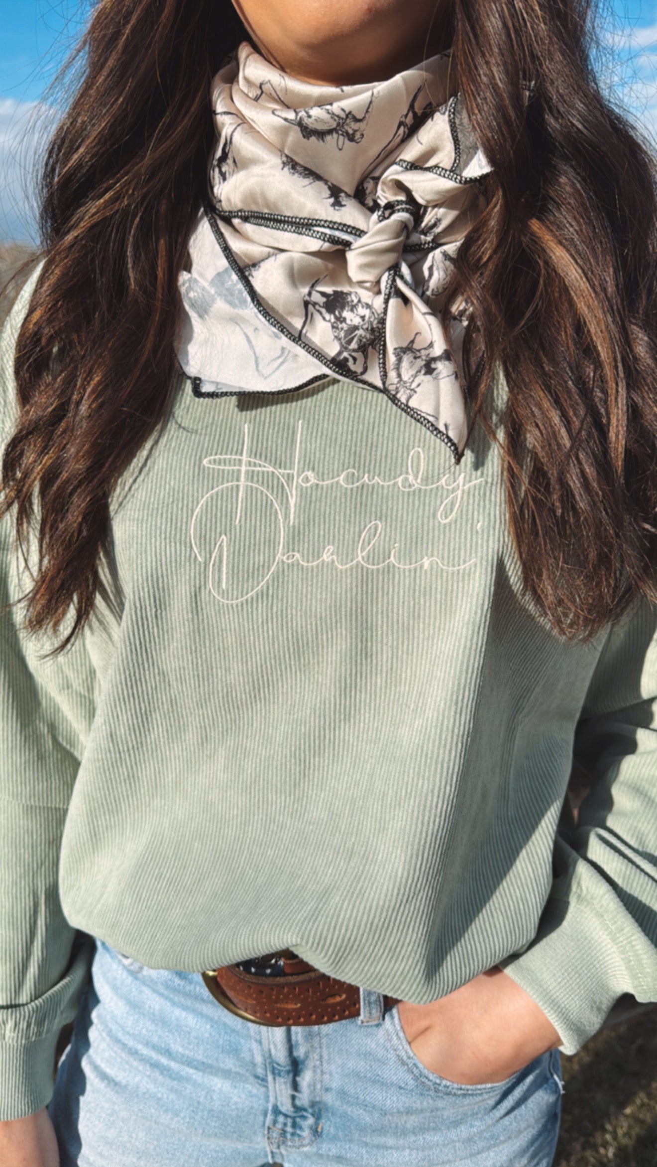 Howdy Darlin' Corduroy Crewneck