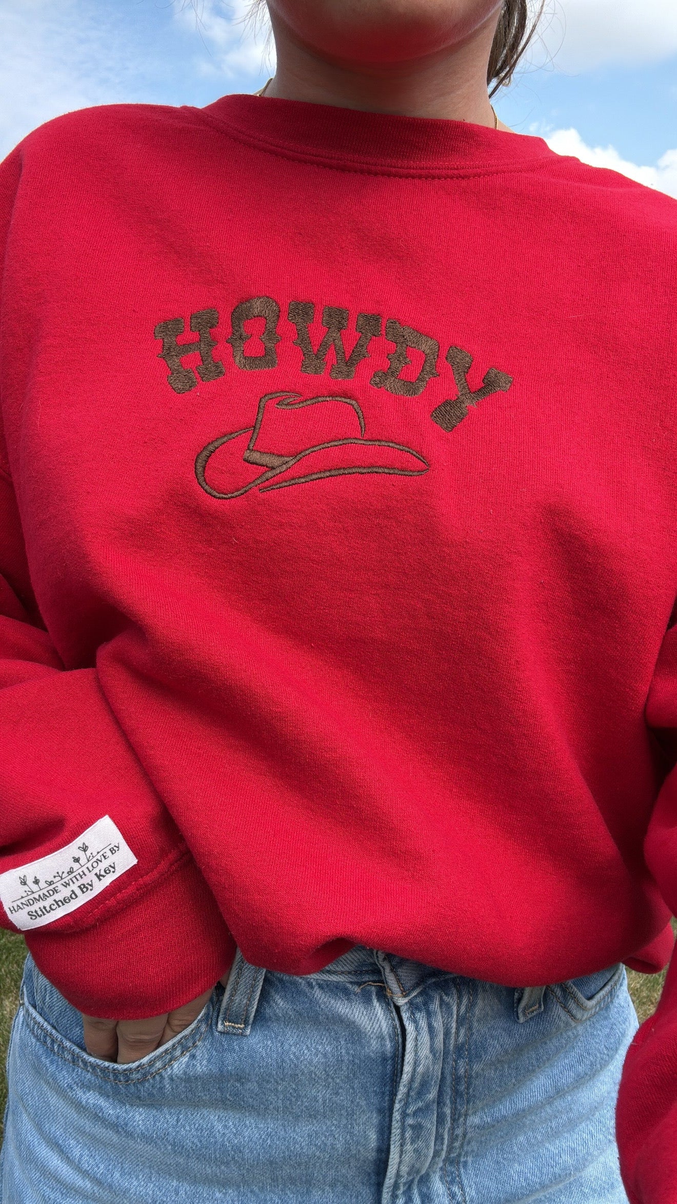 Howdy Red Crewneck