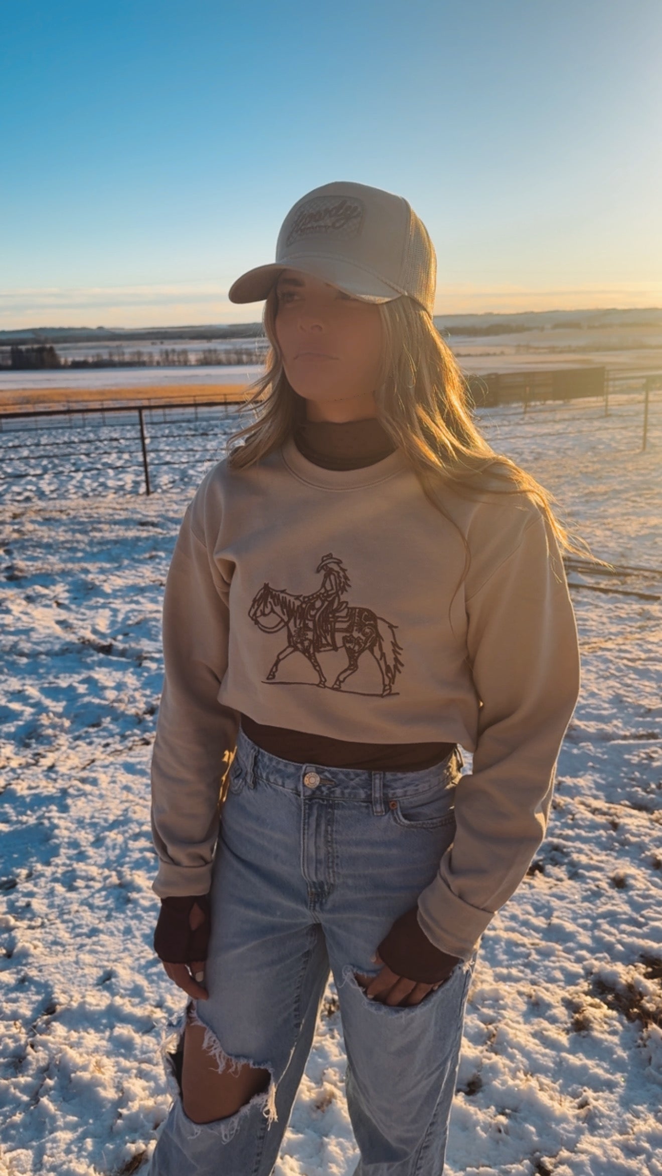 Flower Horse Crewneck
