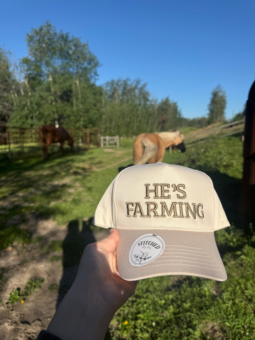 HE'S FARMING Hats