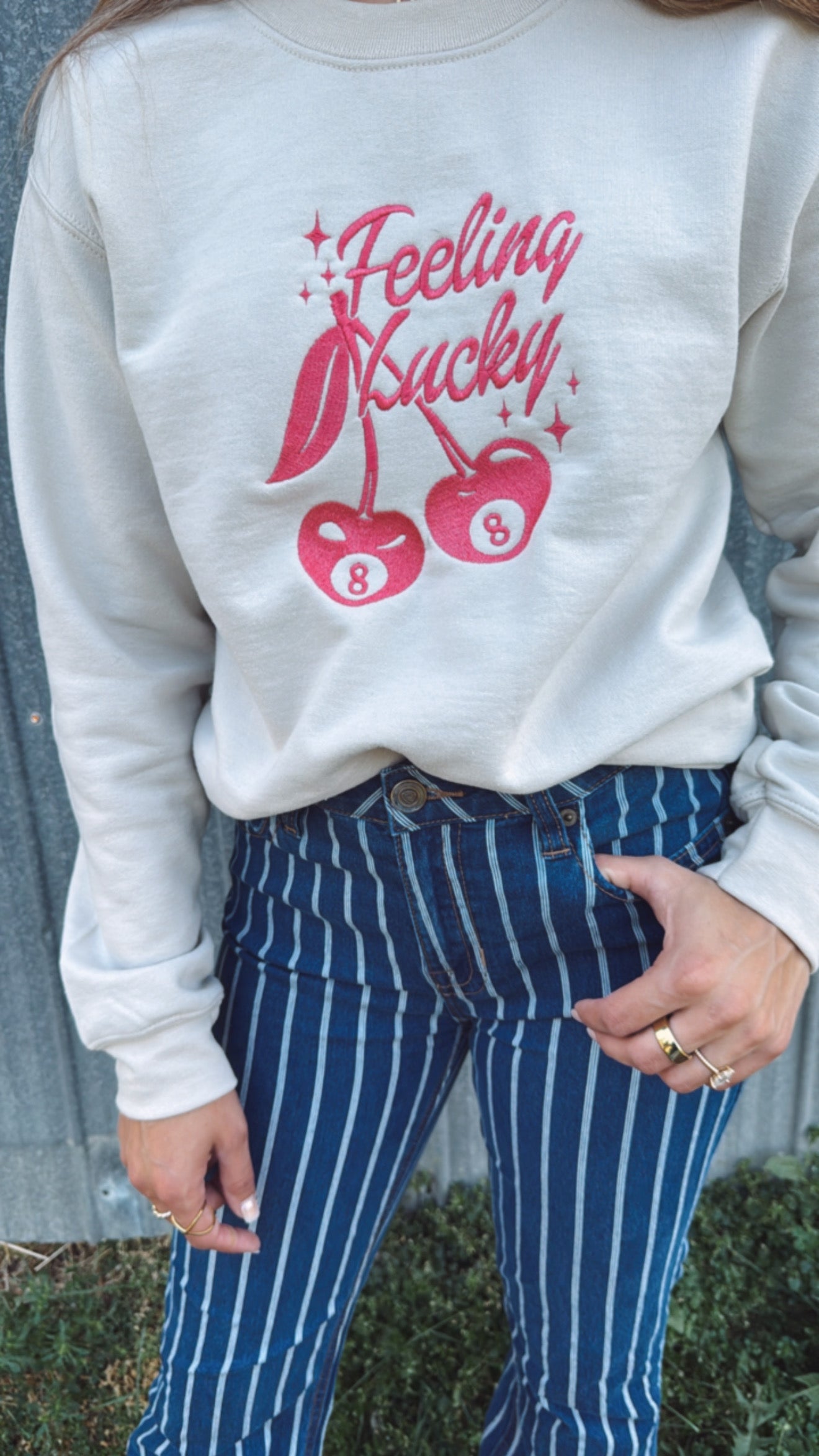 Lucky Cherry Crewneck