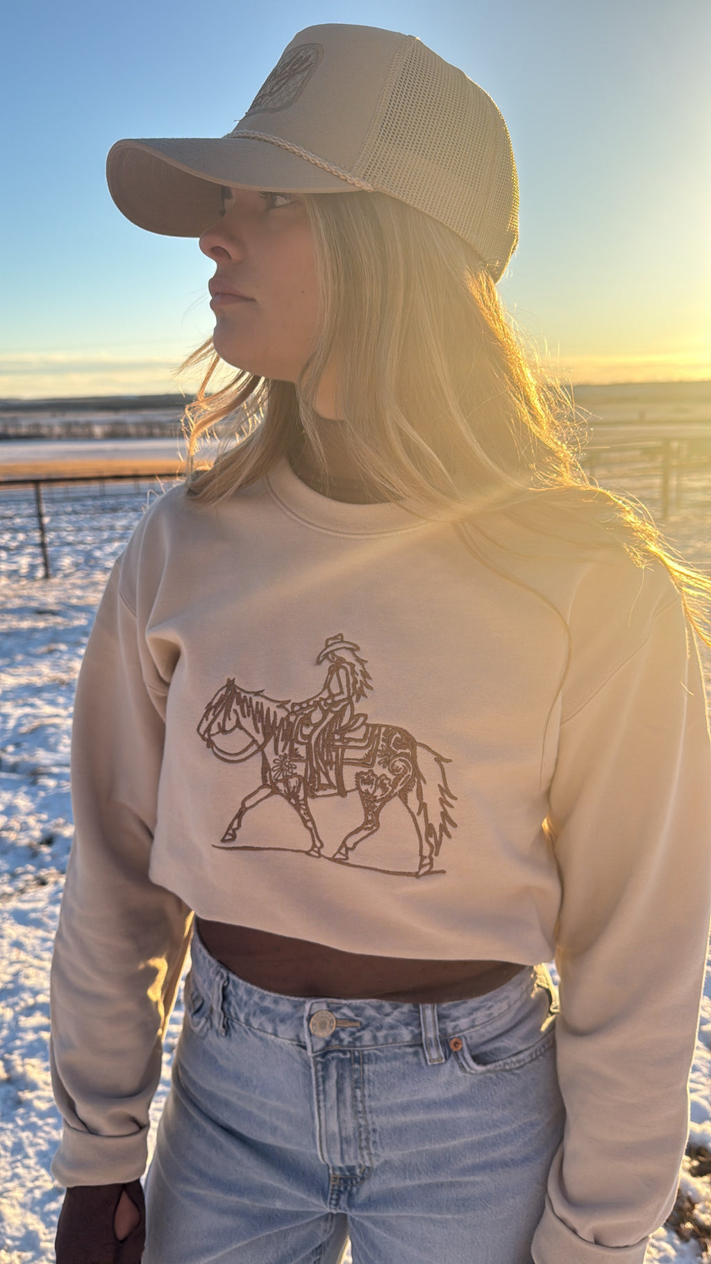Flower Horse Crewneck