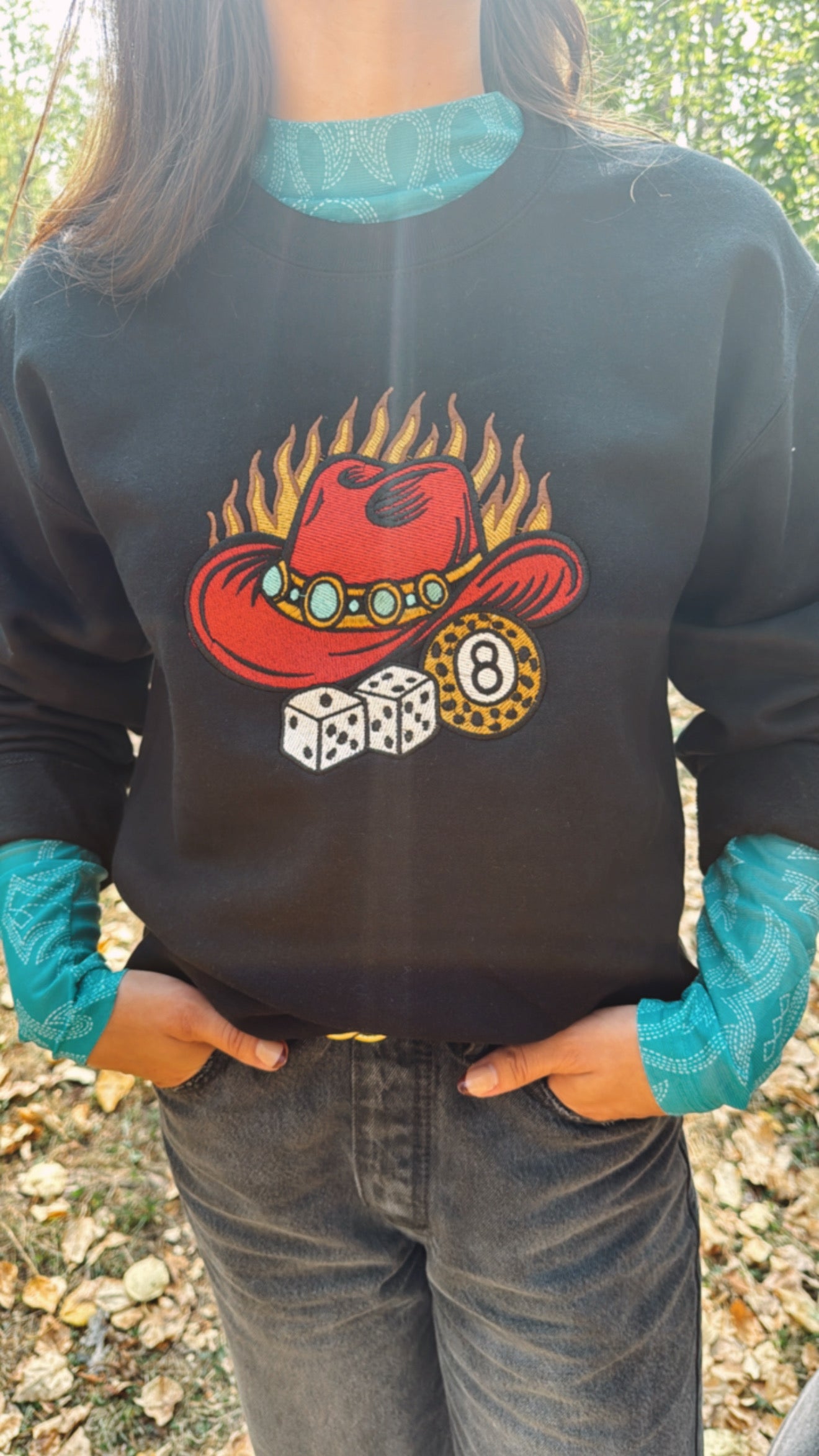 Flame Hat Crewneck
