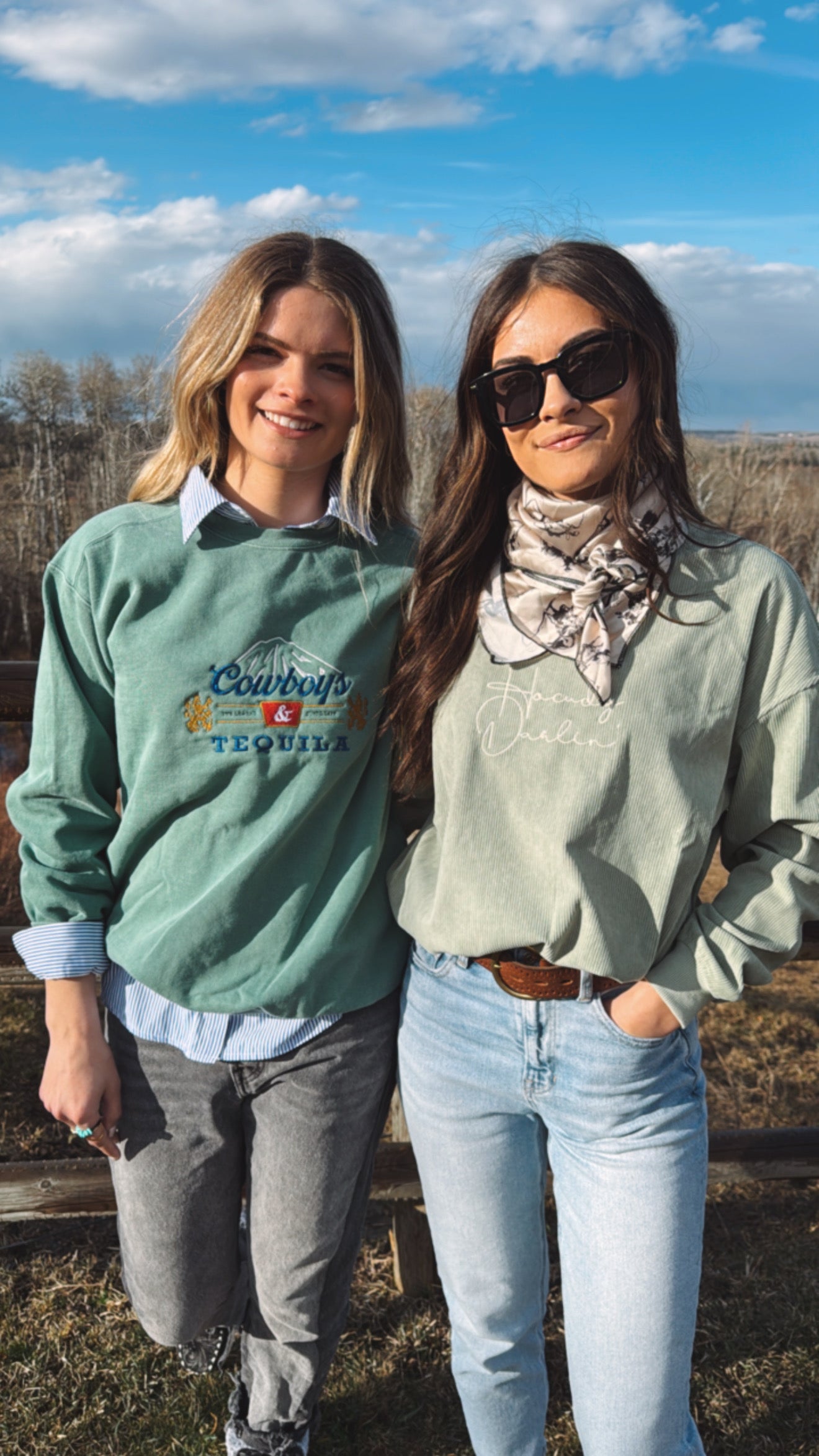 Howdy Darlin' Corduroy Crewneck