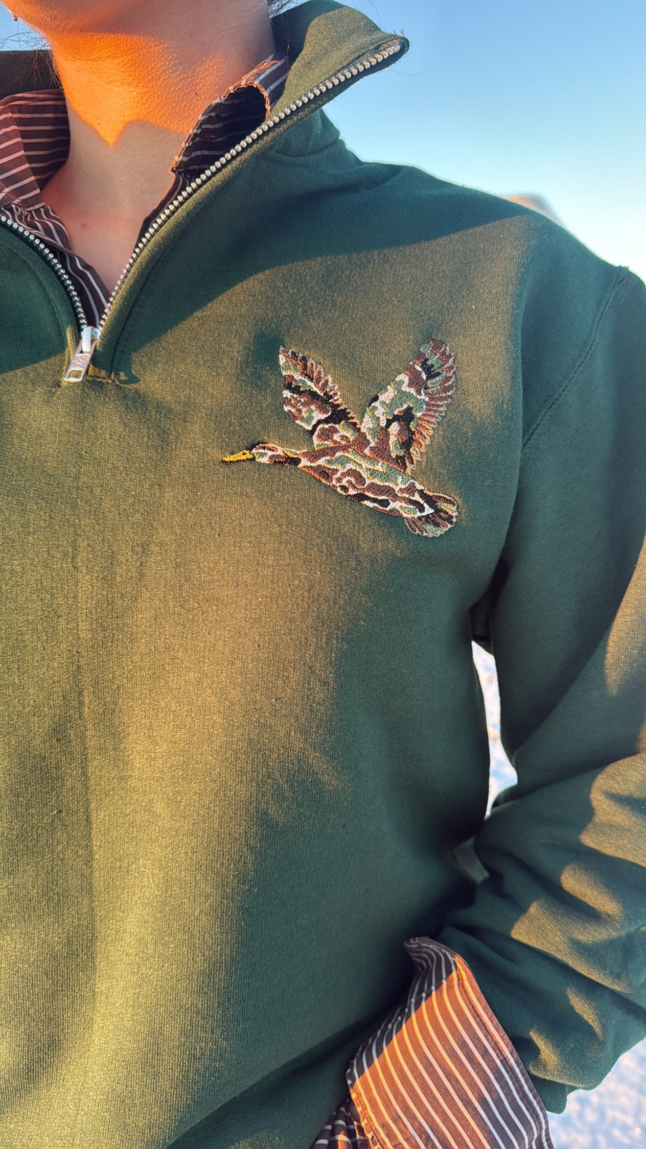 Goose Camo Quarter Zip