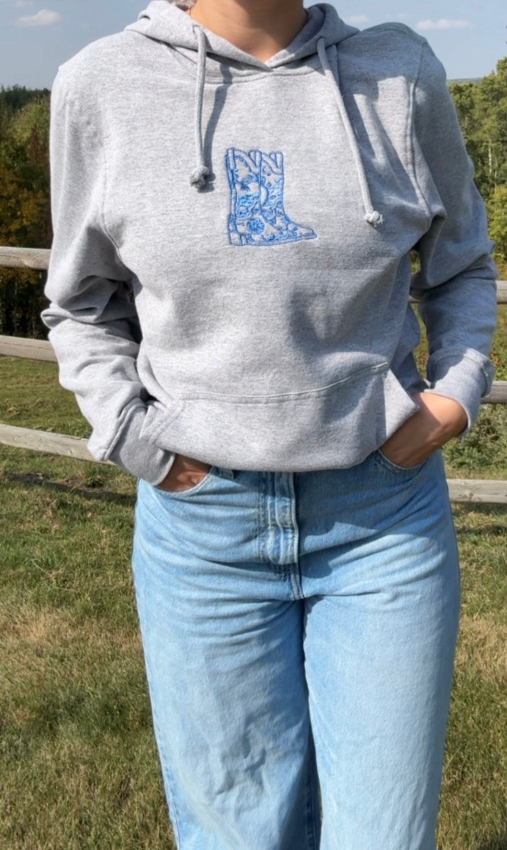 LIMITED EDITION Floral Boots Hoodie