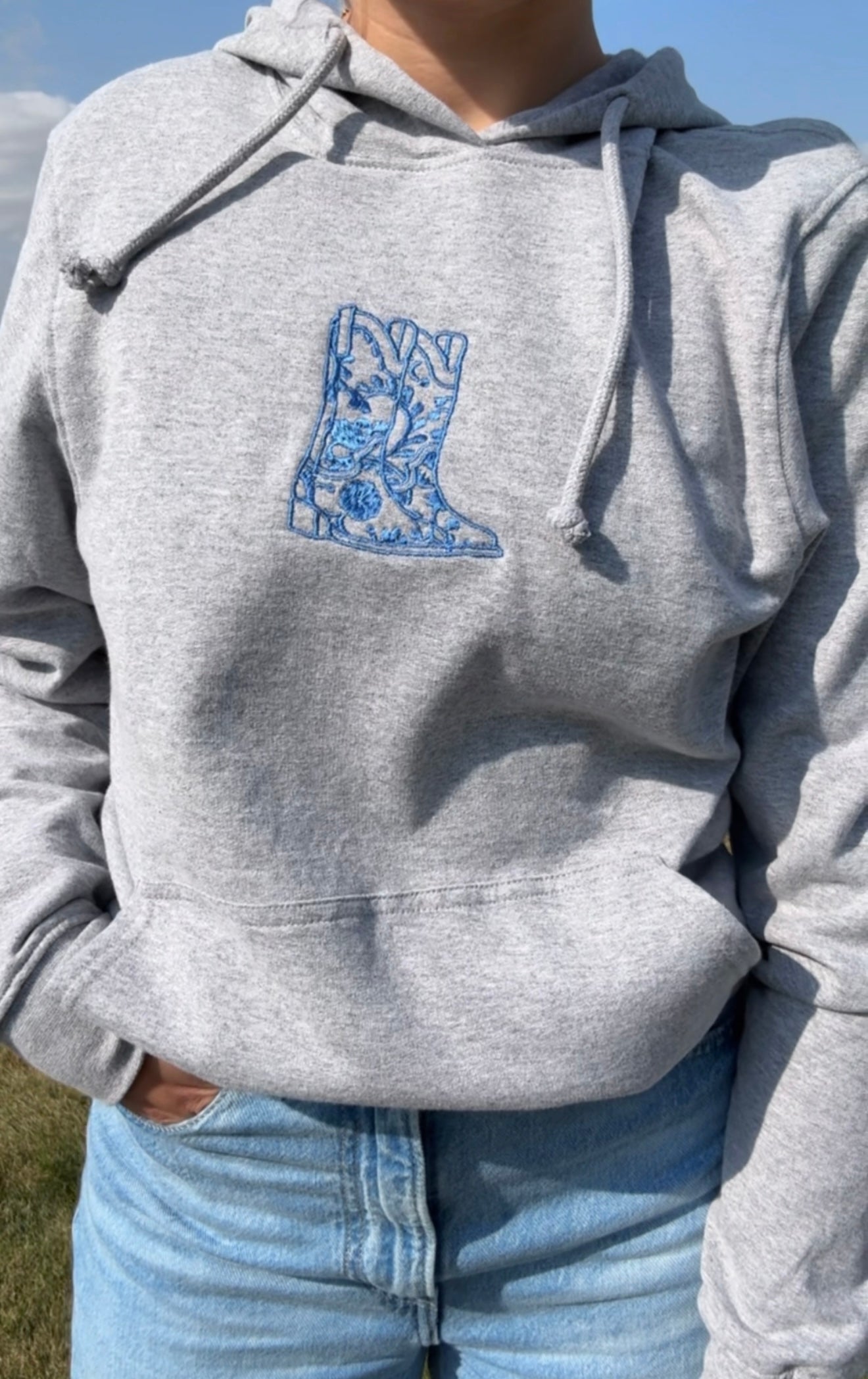 LIMITED EDITION Floral Boots Hoodie