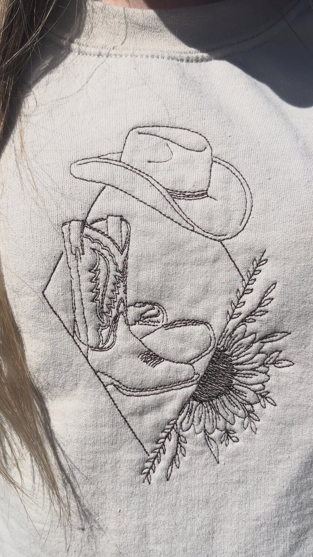 The Sunflower Cowboy Crewneck
