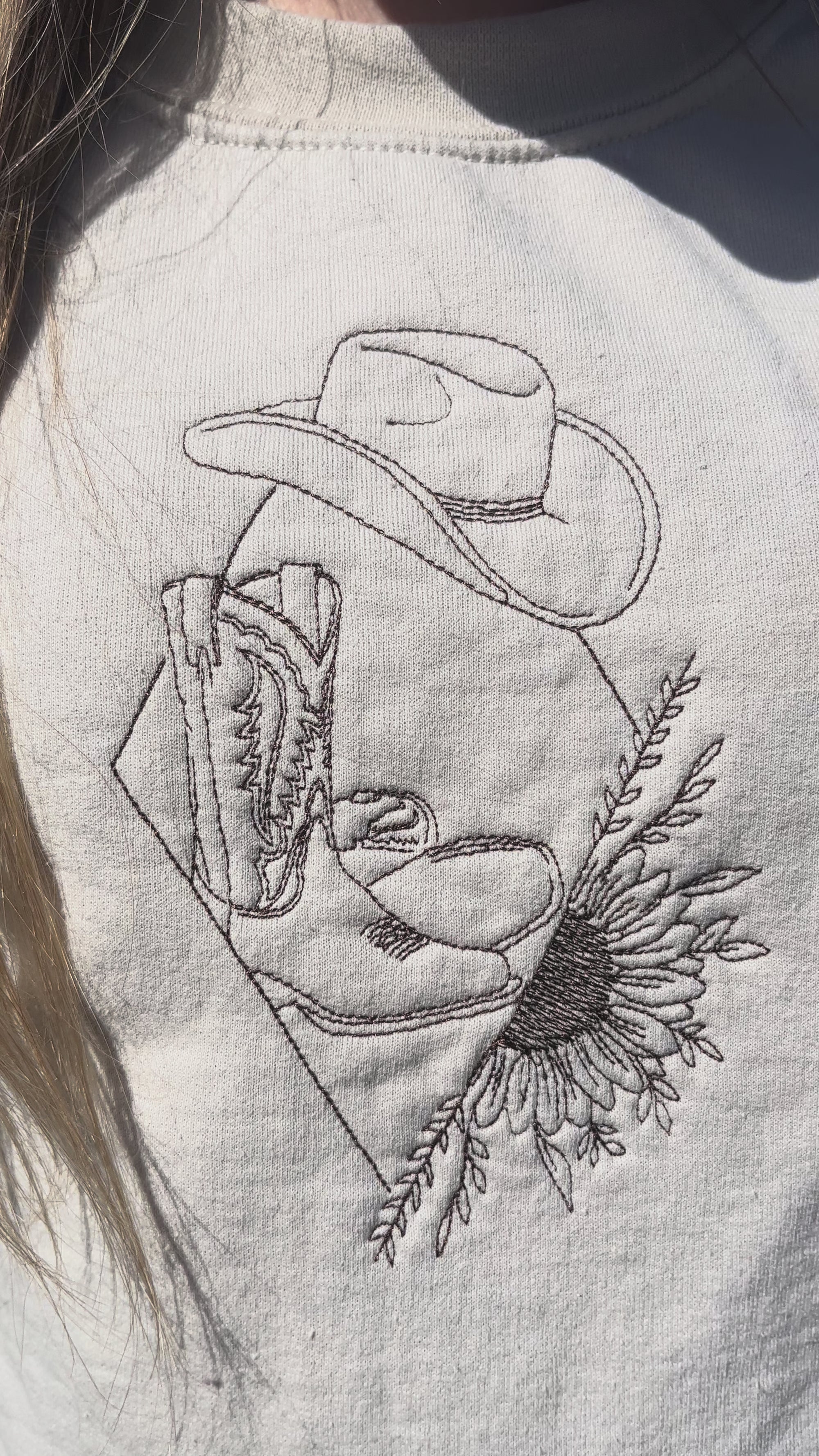 The Sunflower Cowboy Crewneck